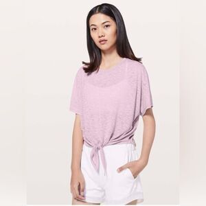 Lululemon In Sequence Short Sleeve Rose Blush